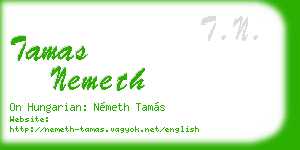 tamas nemeth business card